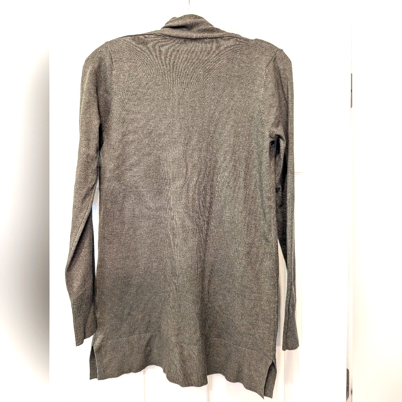 NWT Pink Clover gray green cable Knit open front Cardigan Sweater Grandma sz XS - Picture 2 of 7